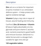 Canprev Zinc Immune + Vitamin C 120veg caps