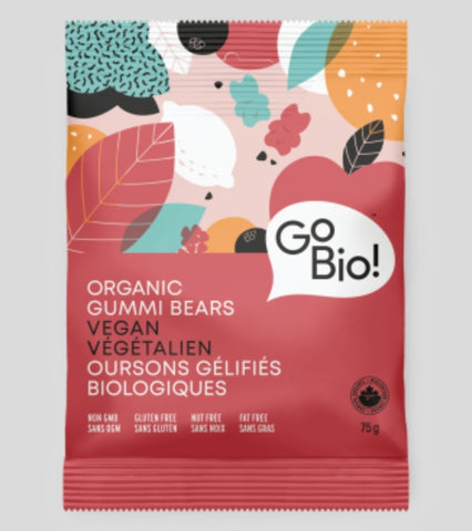 GoBio Organic Vegan Gummi Bears 75g