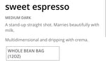 Ethical Bean Fair Trade Organic Sweet Espresso Beans 340g