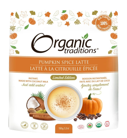 Organic Traditions Pumpkin Spice Latte 150g