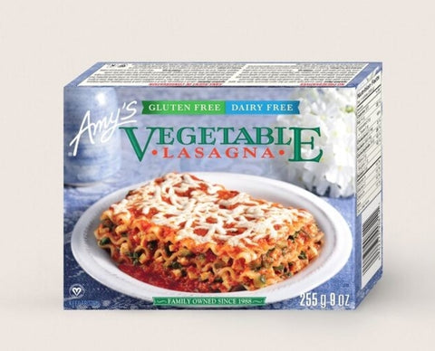 Amy's Vegan Lasagna with Daiya Chz Microwave Dinner