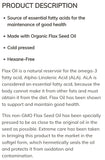 Now Flax Seed Oil Capsules 1000mg 100gels