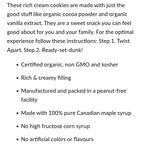 Savor Organic Chocolate Vanilla Cream Cookies 300g