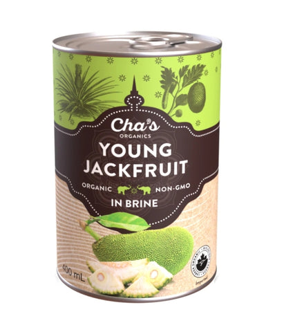 Cha's Organic Young Jackfruit in brine 400ml