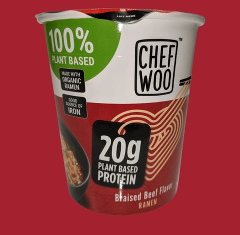 Chef Woo Plant Based Ramen Noodles Beef Flavour 71g