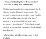 Now Choline and Inositol 100caps