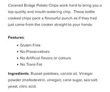 Covered Bridge Sea Salt and Vinager Potato Chips 170g