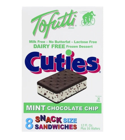 Tofutti Cuties Dairy Free Mint Chip Ice Cream Sandwiches 8pck