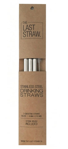 The Last Straw 3pc Smoothie Straws and Cleaning Brush