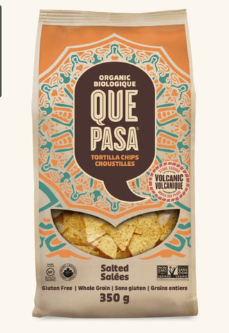 Que Pasa Organic Salted Tortilla Chips 350g