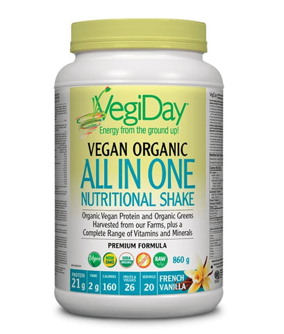 VegiDay Organic All In One Nutrition Shake Vanilla 860g