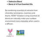 Now Outdoor Living Essential Oil Blend 30ml