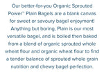 Silver Hills Organic Plain Sprouted Power Bagel 400g