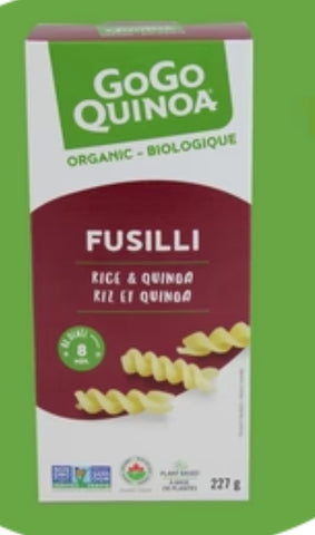 Gogo Quinoa Organic Gluten Free Rice and Quinoa Fusilli 227g
