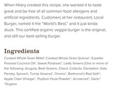 Hilary Eat Well Organic Veg Burger Original 182g