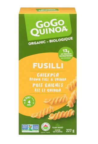 Gogo Quinoa Organic Gluten Free Chickpea Fusilli 227g