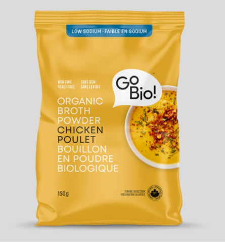Go Bio Organic Low Sodium Chicken Broth Powder 150g